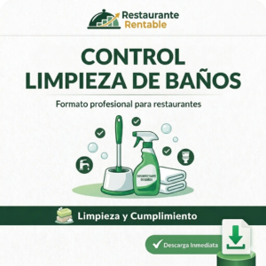 Control limpieza de baños